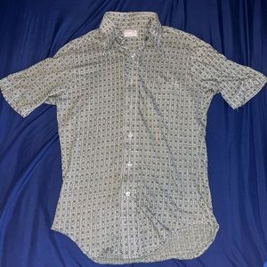 VINTAGE 70’s Mcgregor William Tell Floral Button Short Sleeve Shirt.